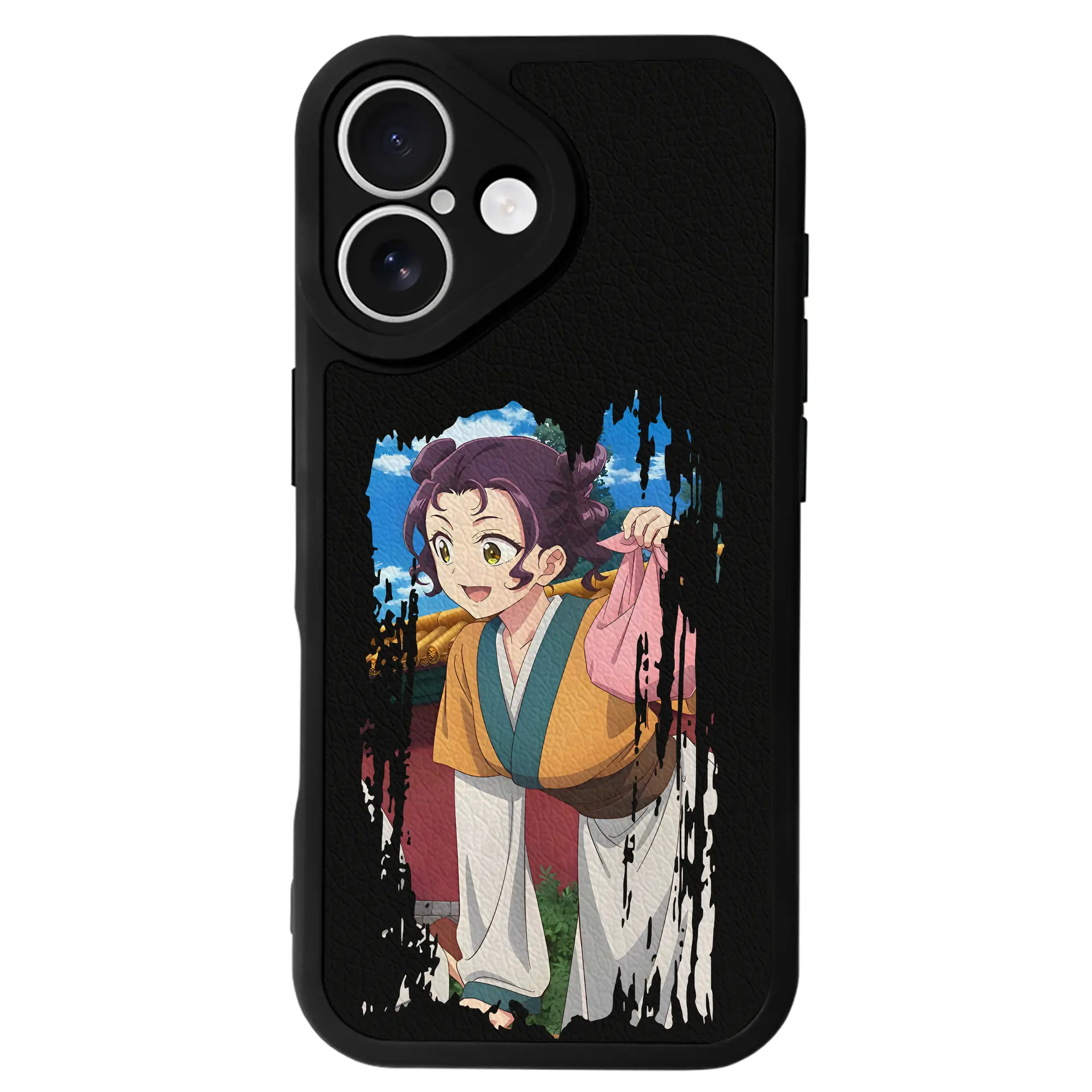 薬屋のひとりごと グッズ,子翠 小蘭 - IPhone 16シリーズ対応 ・ シリコンスマホケース ・ レザー調 ・ 高精度フィット ・ 耐衝撃 ・ ワイヤレス充電対応 ・ 精密カット